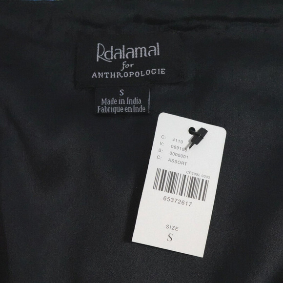 Rdalamal x Anthropologie Sequin Top Women XS Multicolor Crop Surplice Statement - Picture 3 of 16